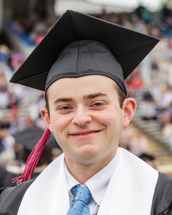 Georgia Southern B.S. in Multimedia and Film Production alum Samuel Schwartz ‘22 during commencement