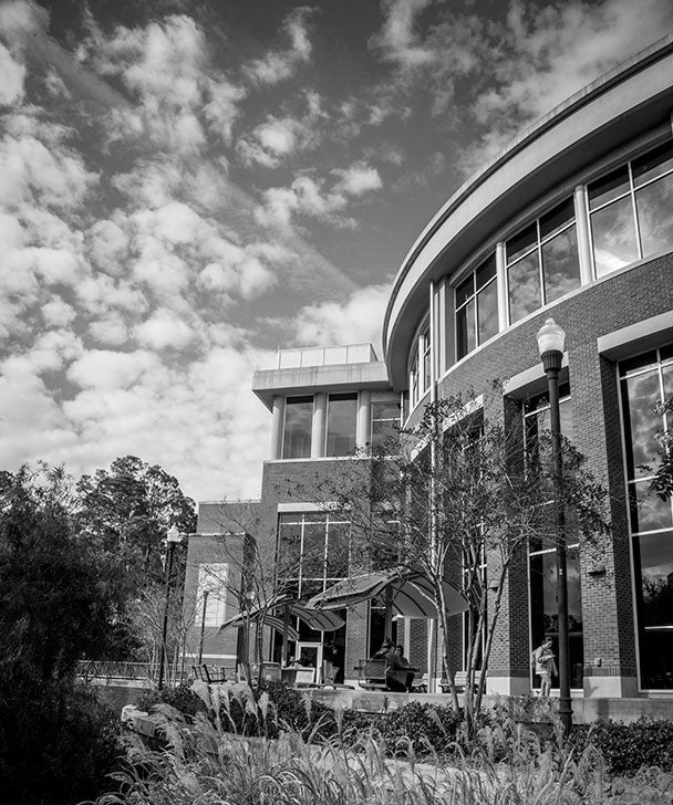 Outside Georgia Southern's College of Graduate Studies.