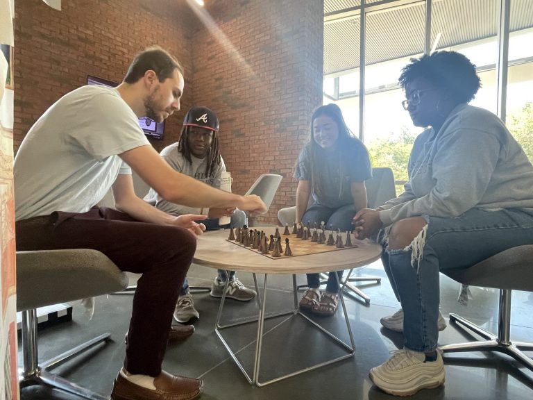 Southern Leaders gather for a game of chess.