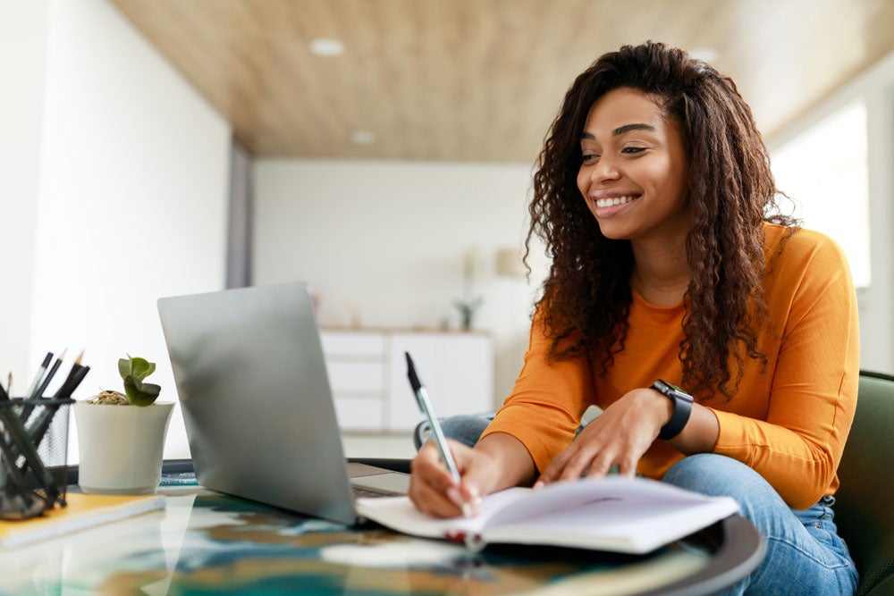 georgia southern student in well lit educational environment, young professional in successful career