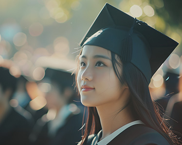 georgia southern graduate in cap and gown