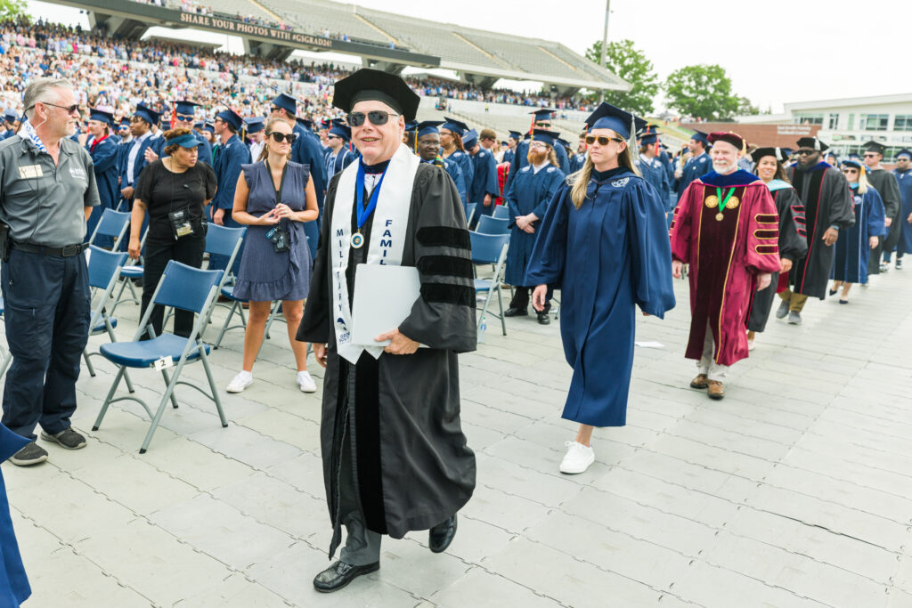 Dr. Reiber at Commencement.