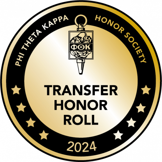 Georgia Southern was awarded the Transfer Honor Roll badge for 2024 by Phi Theta Kappa Honor Society.