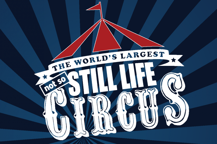 The World's Largest Still Life Circus logo.